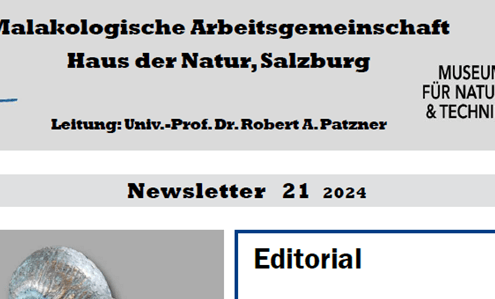 21. Newsletter Malakologische Arbeitsgemeinschaft am Haus der Natur Salzburg